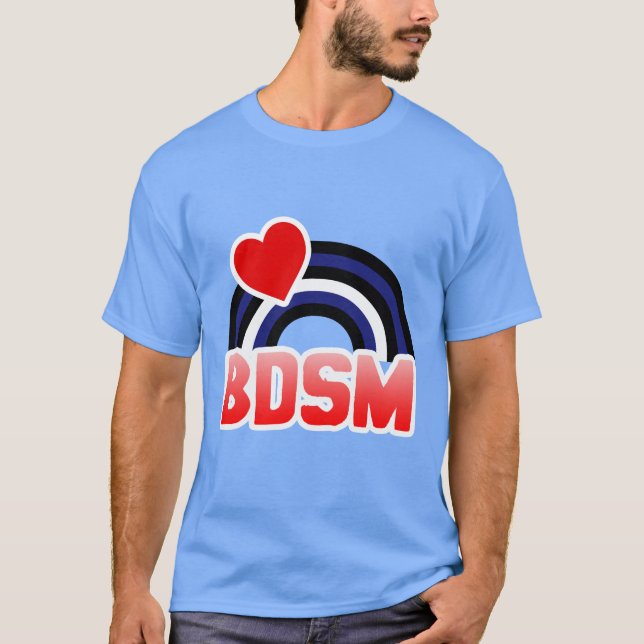 CAMISETA COURO / BANDEIRA ARCO-ÍRIS (Frente)