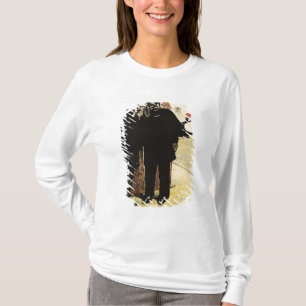 Camiseta Couro cru de dois polícias da esposa do comissár