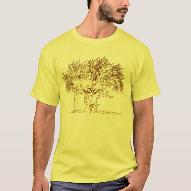 Camiseta couro cru - e - busca (Frente)