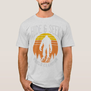Camiseta Couro cru - e - campeão Bigfoot do mundo da busca
