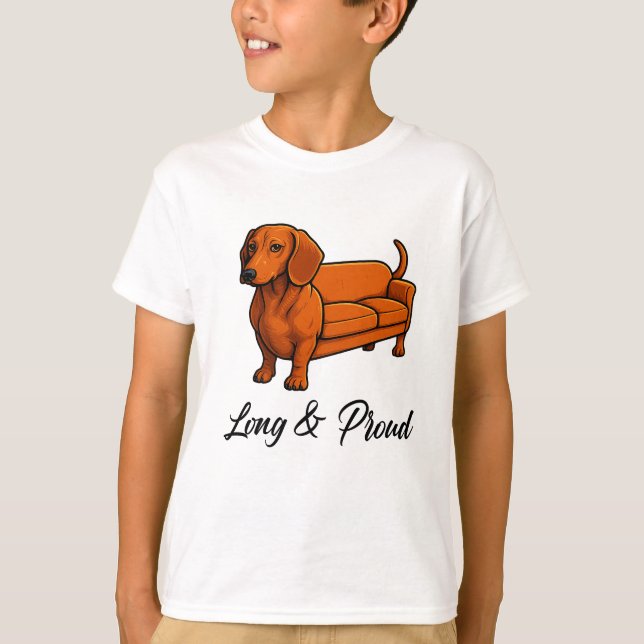 Camiseta Couro De Cachorro Longo E Orgulhoso (Frente)