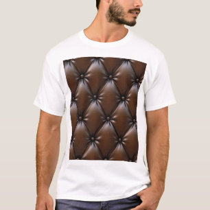 Camiseta Couro de Chocolate: Textura de Upholsteria Luxuosa
