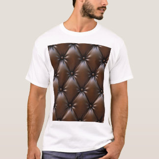 Camiseta Couro de Chocolate: Textura de Upholsteria Luxuosa