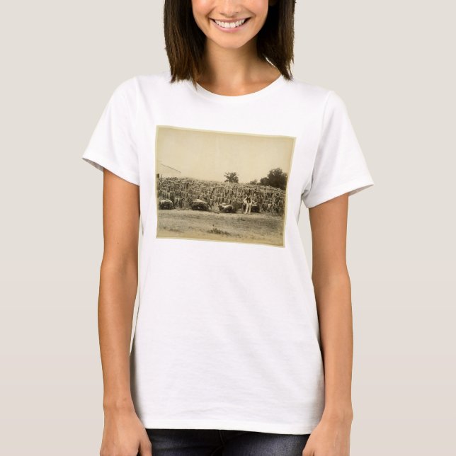Camiseta Couro de secagem, Argentina (impressão de albumina (Frente)
