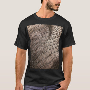 Camiseta Couro Elegante Fechado: Padrão Texturizado
