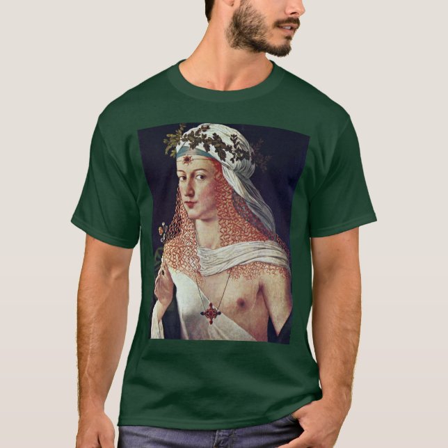 Camiseta Courtesan (retrato de Lucrezia Borgia?) (Frente)