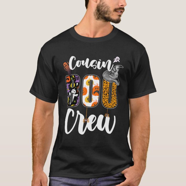 Camiseta Cousin Boo Crew Ghost Funny Cousins Hallowee (Frente)