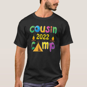 Camiseta Cousin Camp 2022 Tribe Vacation Reunion Crew Campi