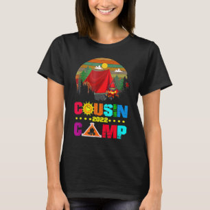 Camiseta Cousin Camp 2022 Tribe Vacation Reunion Crew Campi
