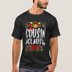 Camiseta Cousin Claus Christmas Family Santa Hat Ornaments
