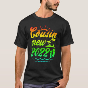 Camiseta Cousin Crew 2022 Summer Vacation Beach Matching Fa