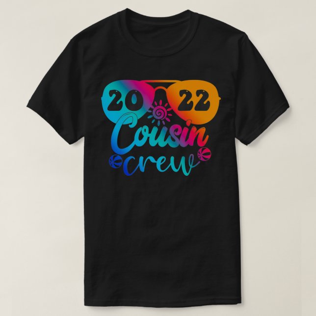 Camiseta Cousin Crew 2022 Summer Vacation Beach Matching Fa (Frente do Design)