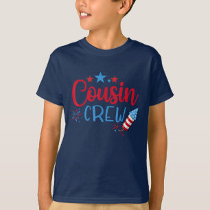 Camiseta Cousin Crew 4 de julho fogos de artifício patrióti