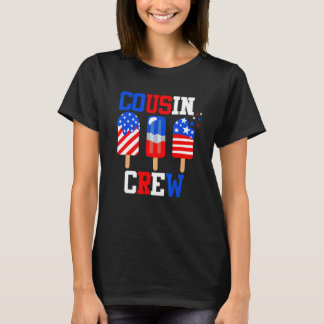 Camiseta Cousin Crew 4th of July Popsicle Us Flag Patrioti
