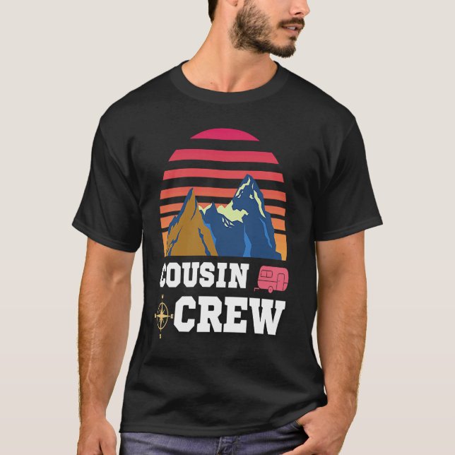 Camiseta Cousin Crew Camping Adventure (Frente)
