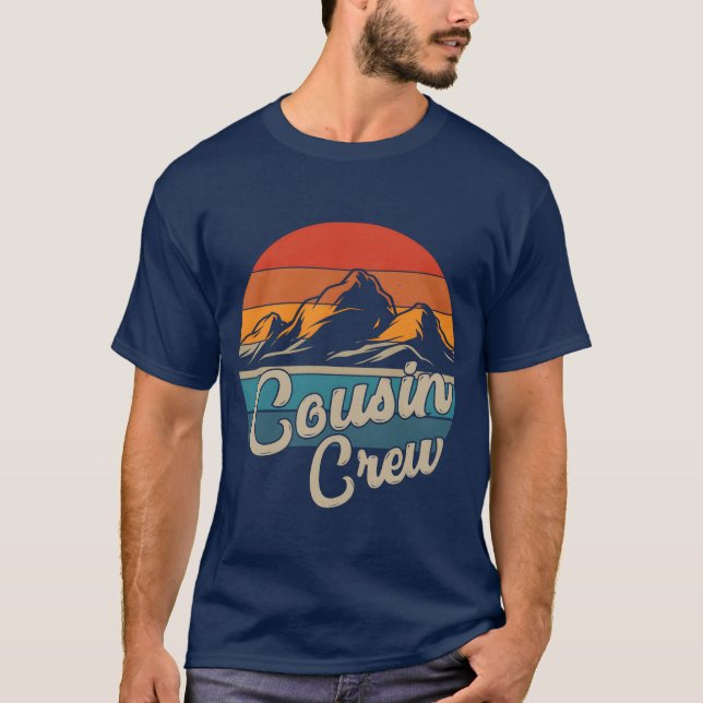 Camiseta Cousin Crew Camping Outr Sunset Summer Camp friend (Frente)