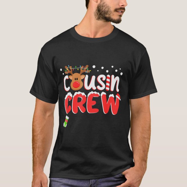 Camiseta Cousin Crew Christmas Kids Cousins Christmas Match (Frente)