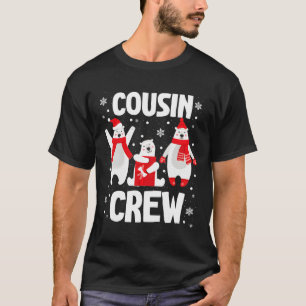 Camiseta Cousin Crew Christmas Pjs - Família Polar Bear