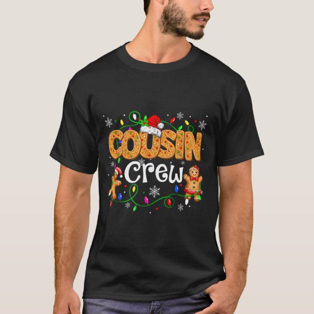 Camiseta Cousin Crew Christmas Shirts Matching Pajamas For  (Frente)