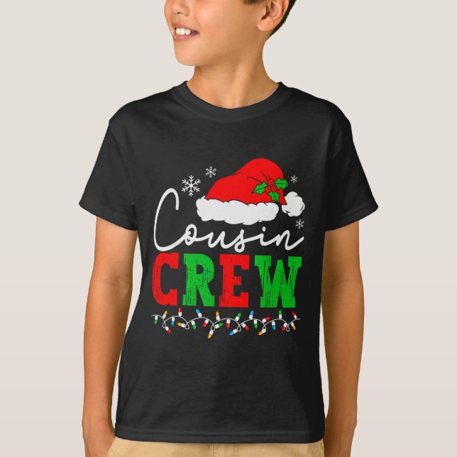 Camiseta Cousin Crew Christmas Shirts Matching Pajamas For  (Frente)