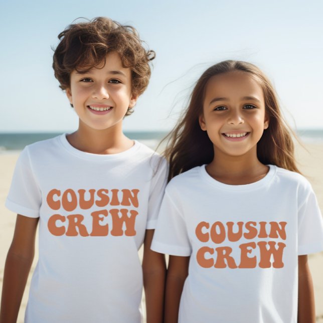 Camiseta Cousin Crew | Crianças da Família Marrom Correspon (Criador carregado)