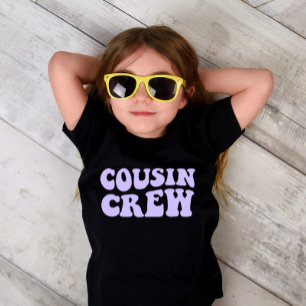 Camiseta Cousin Crew   Crianças Unisex Da Família Mauve Mat
