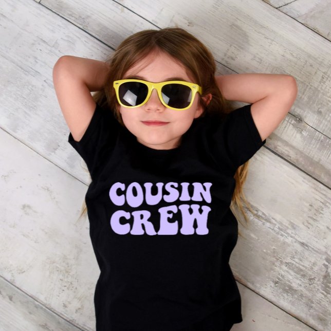 Camiseta Cousin Crew | Crianças Unisex Da Família Mauve Mat (Criador carregado)