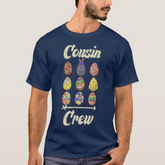 Camiseta Cousin Crew Cute Bunny Rabbit Egg Matching Easter 