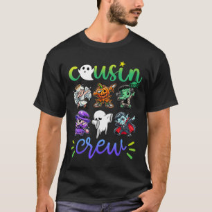 Camiseta Cousin Crew Dabbing Halloween Boys Skeleton Zombie