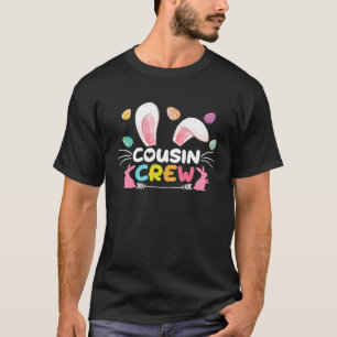 Camiseta Cousin Crew Easter Família Bunny Que Corresponde T
