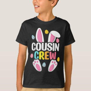 Camiseta Cousin Crew Easter Família Bunny Que Corresponde T