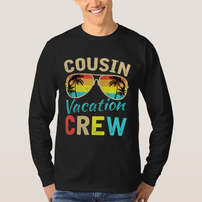 Camiseta Cousin Crew Family Vacation Summer Vacation Beach  (Frente)