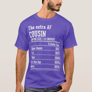 Camiseta Cousin Crew Fatos Nutricionais da Etra AF Primo