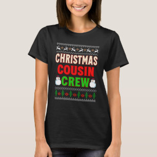 Camiseta Cousin Crew Natal Pijamas Cousin Gifes