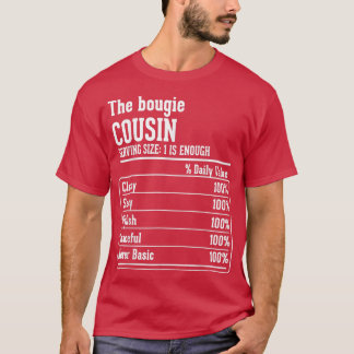Camiseta Cousin Crew Nutritional Facts the Bougie Cousin T-