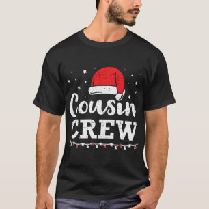 Camiseta Cousin Crew Papais noeis Red Xadrez Xmas Engraçado