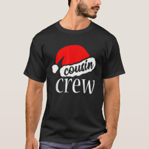 Camiseta Cousin Crew Papais noeis Red Xadrez Xmas Engraçado