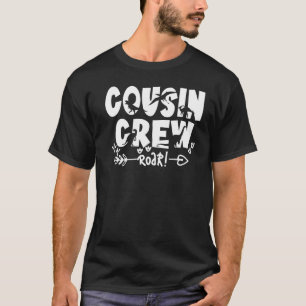 Camiseta Cousin Crew Para Crianças Meninas Raparigas Da Equ