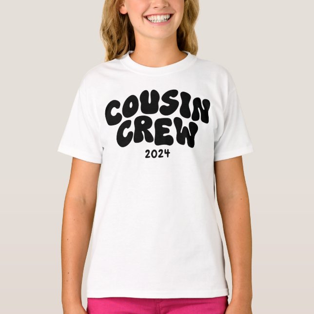 Camiseta Cousin Crew | Reunião da família de primo coincide (Frente)