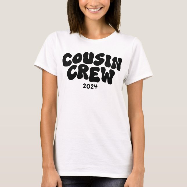 Camiseta Cousin Crew | Reunião da família de primo coincide (Frente)