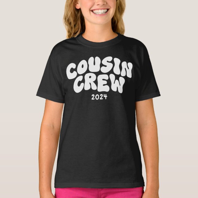 Camiseta Cousin Crew | Reunião da família de primo coincide (Frente)