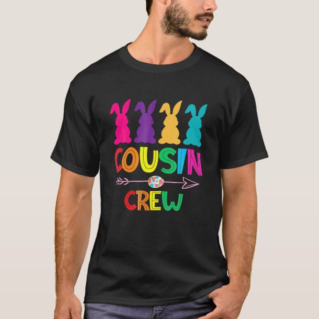 Camiseta Cousin Crew S Squad Day Páscoa Day Bonito Crianças (Frente)