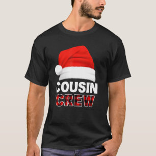 Camiseta Cousin Crew Santa Hat Butiflo Xadrez Red Xmas Hol