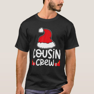 Camiseta Cousin Crew Santa Matching Family Christmas Pjs Pa