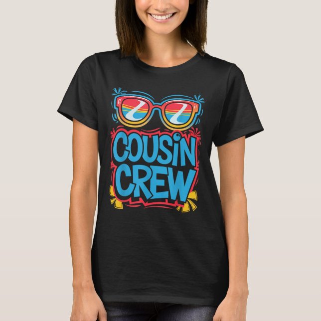 Camiseta Cousin Crew Shirt Adults Kids Matching Cousin Givi (Frente)