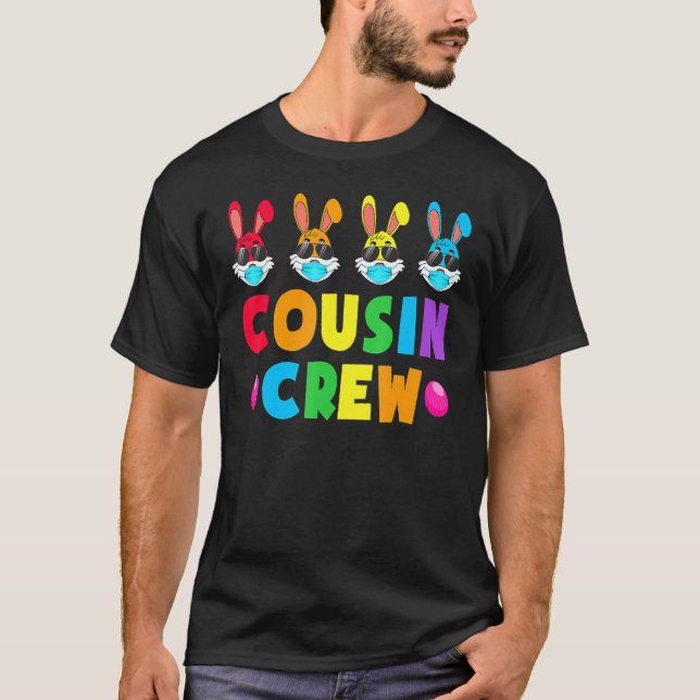 Camiseta Cousin Crew Squad Cute Easter Bunny Rabbits Todd (Frente)