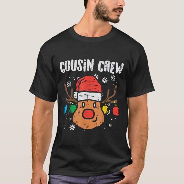 Camiseta Cousin Crew Xmas Pjs Matching Christmas Pajamas Fo (Frente)