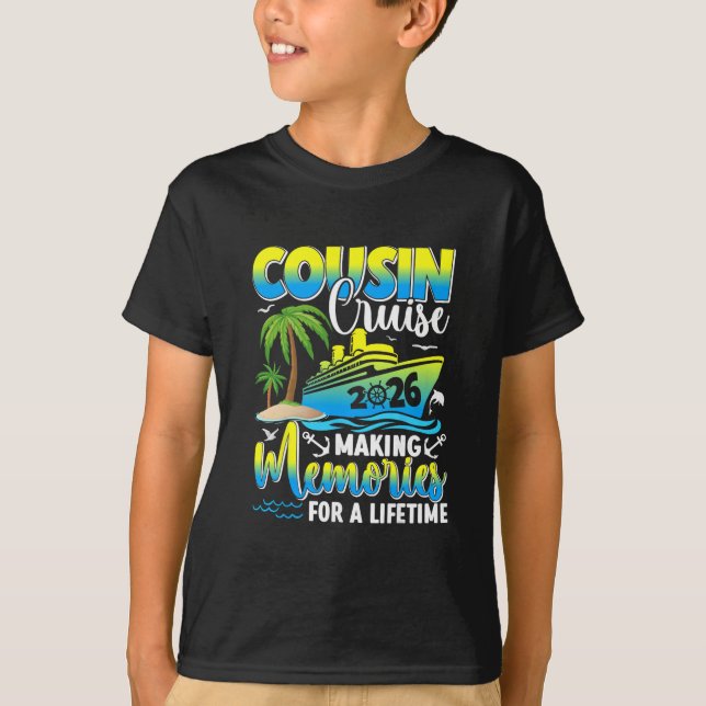 Camiseta Cousin Cruise 2026 Making Memories For A Lifetime  (Frente)