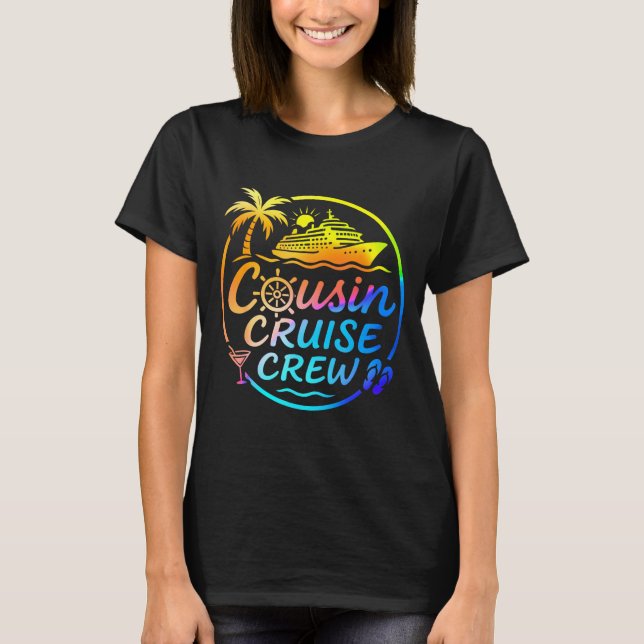 Camiseta Cousin Cruise Crew Trocal Summer Vacation Matching (Frente)