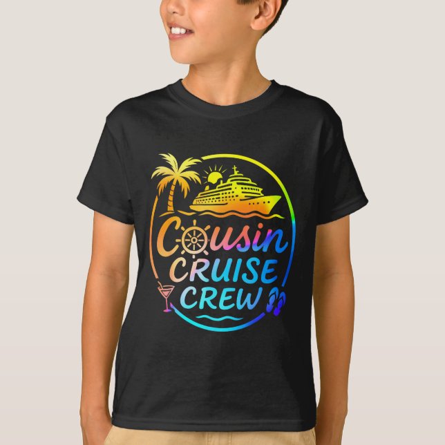 Camiseta Cousin Cruise Crew Trocal Summer Vacation Matching (Frente)